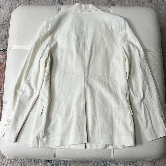 NWT Free People Linen Blend Cream Blazer Size Small - Picture 2 of 2